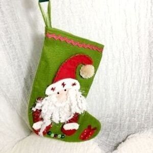 Christmas Patched Santa Claus Stocking